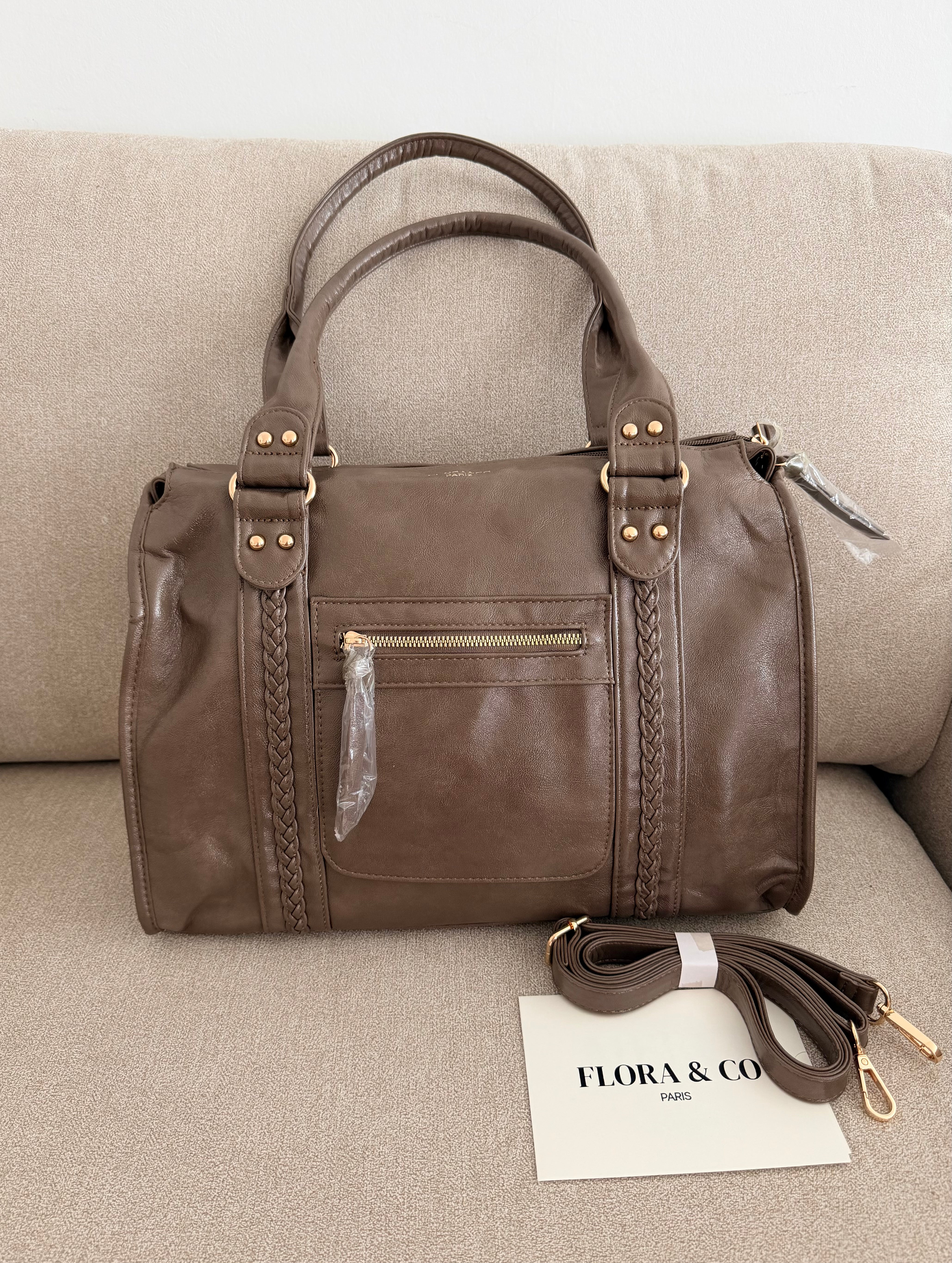 Sac Flora Marron irisé