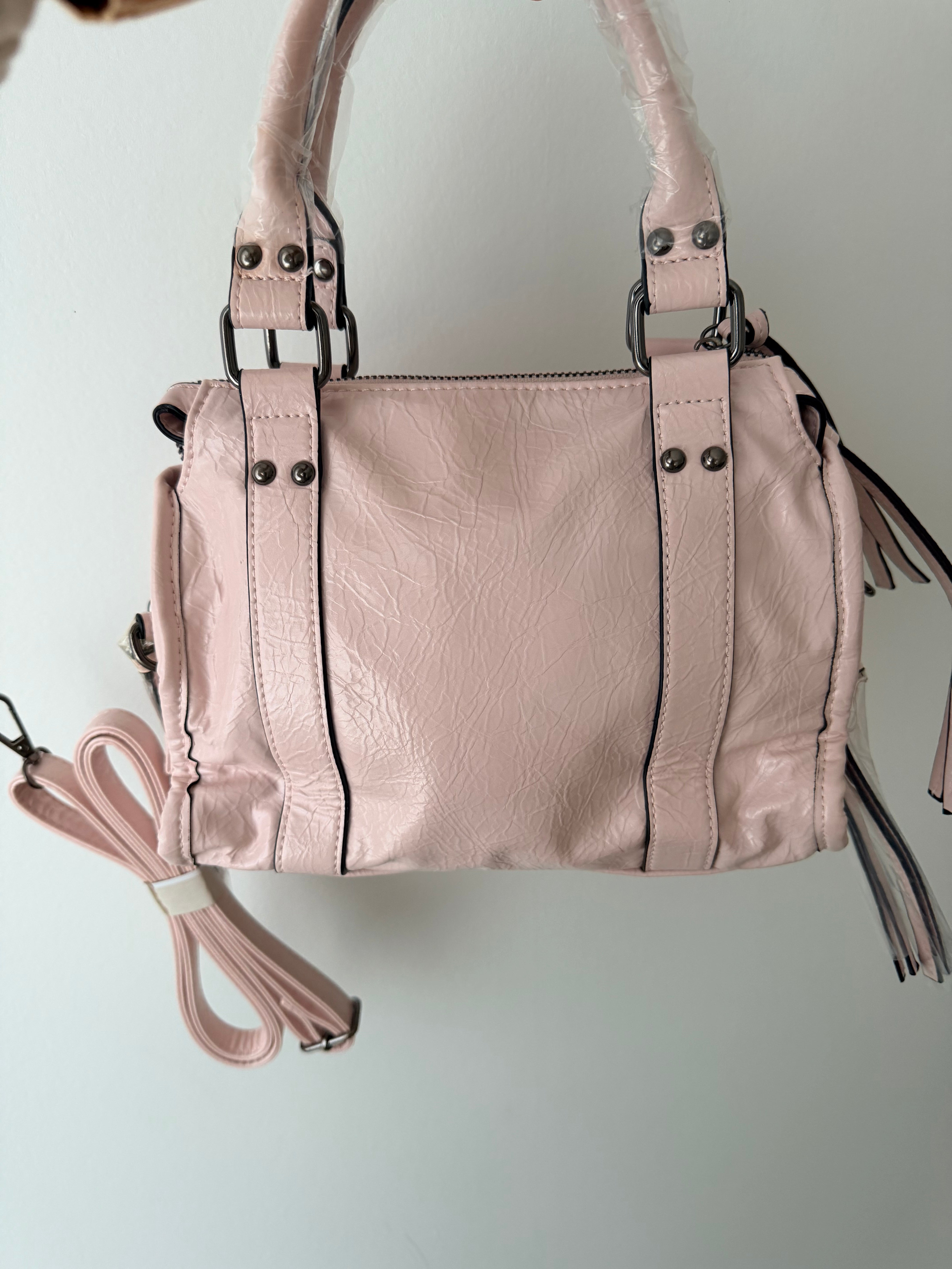 Sac à bandoulière rose poudré