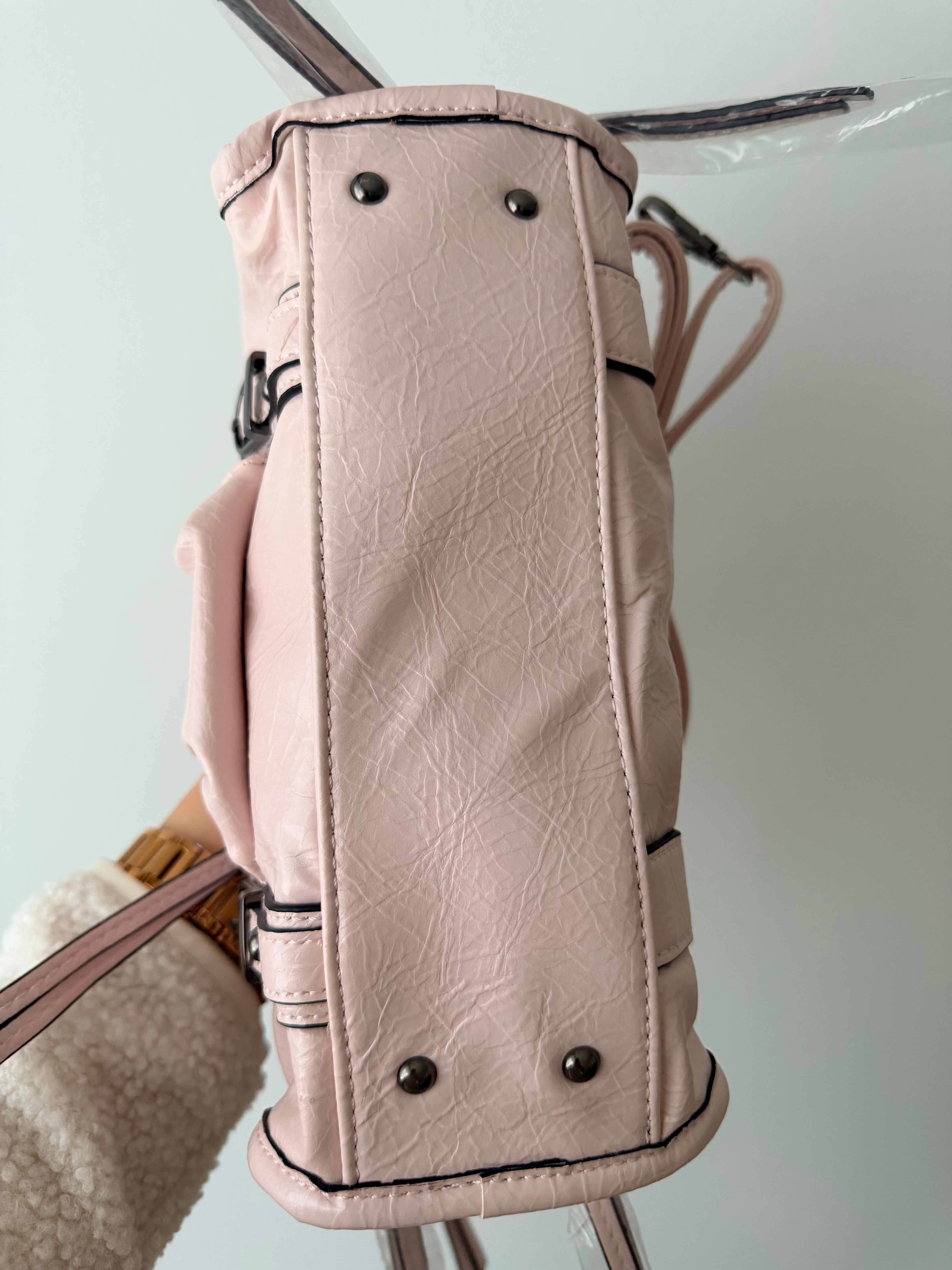 Sac à bandoulière rose poudré