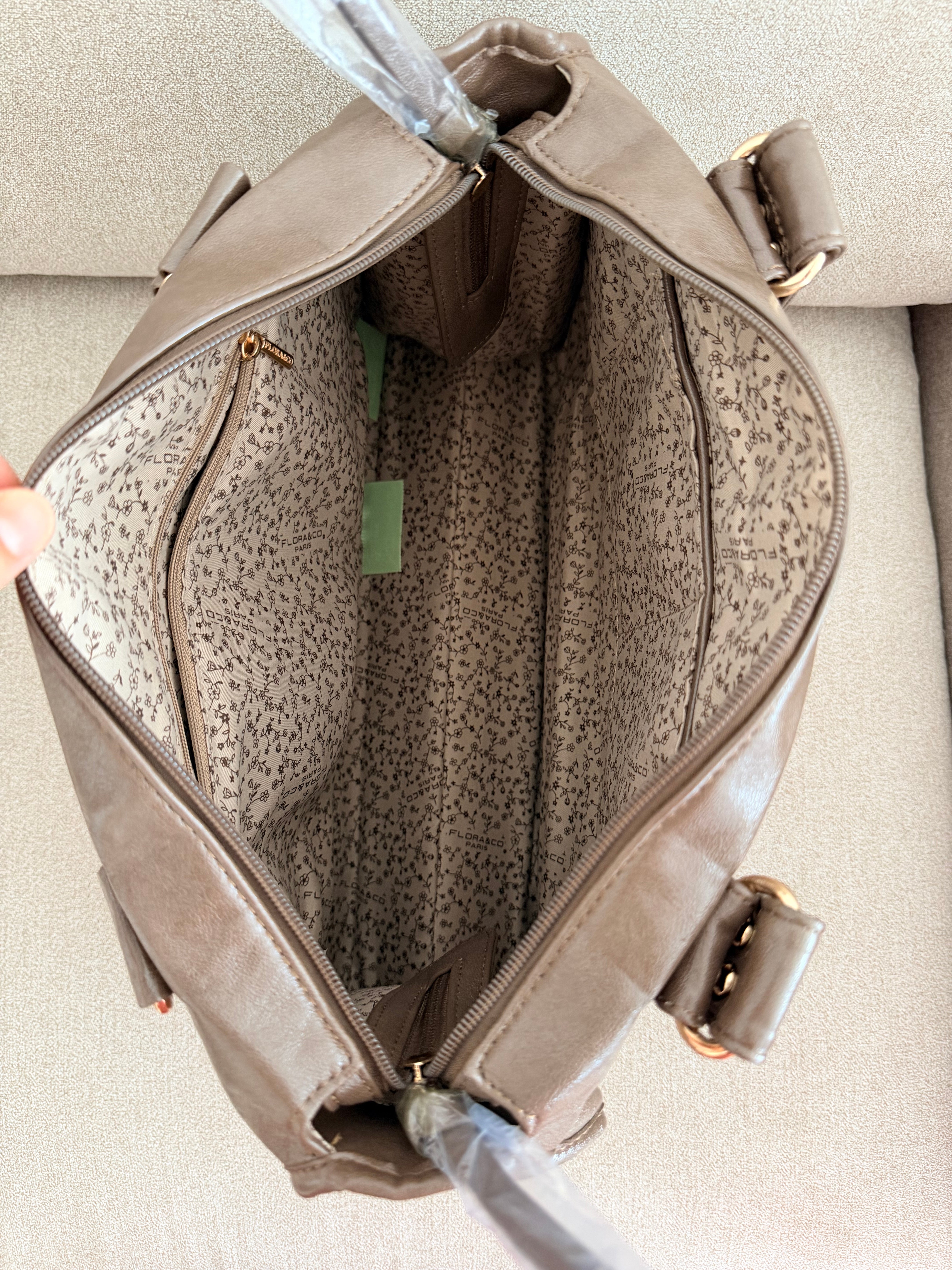 Sac Flora Marron irisé