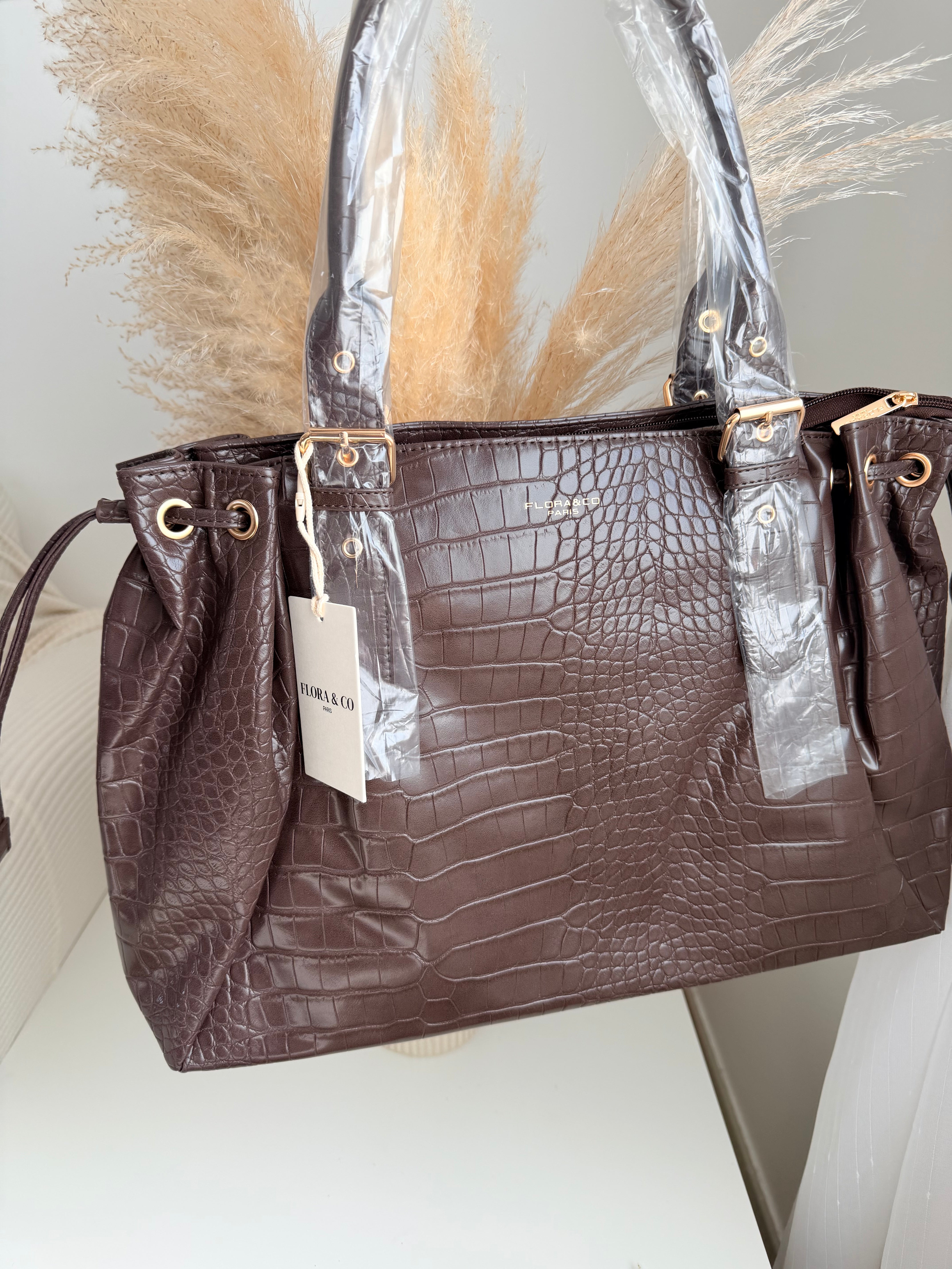 Sac l’intemporel - Croco marron