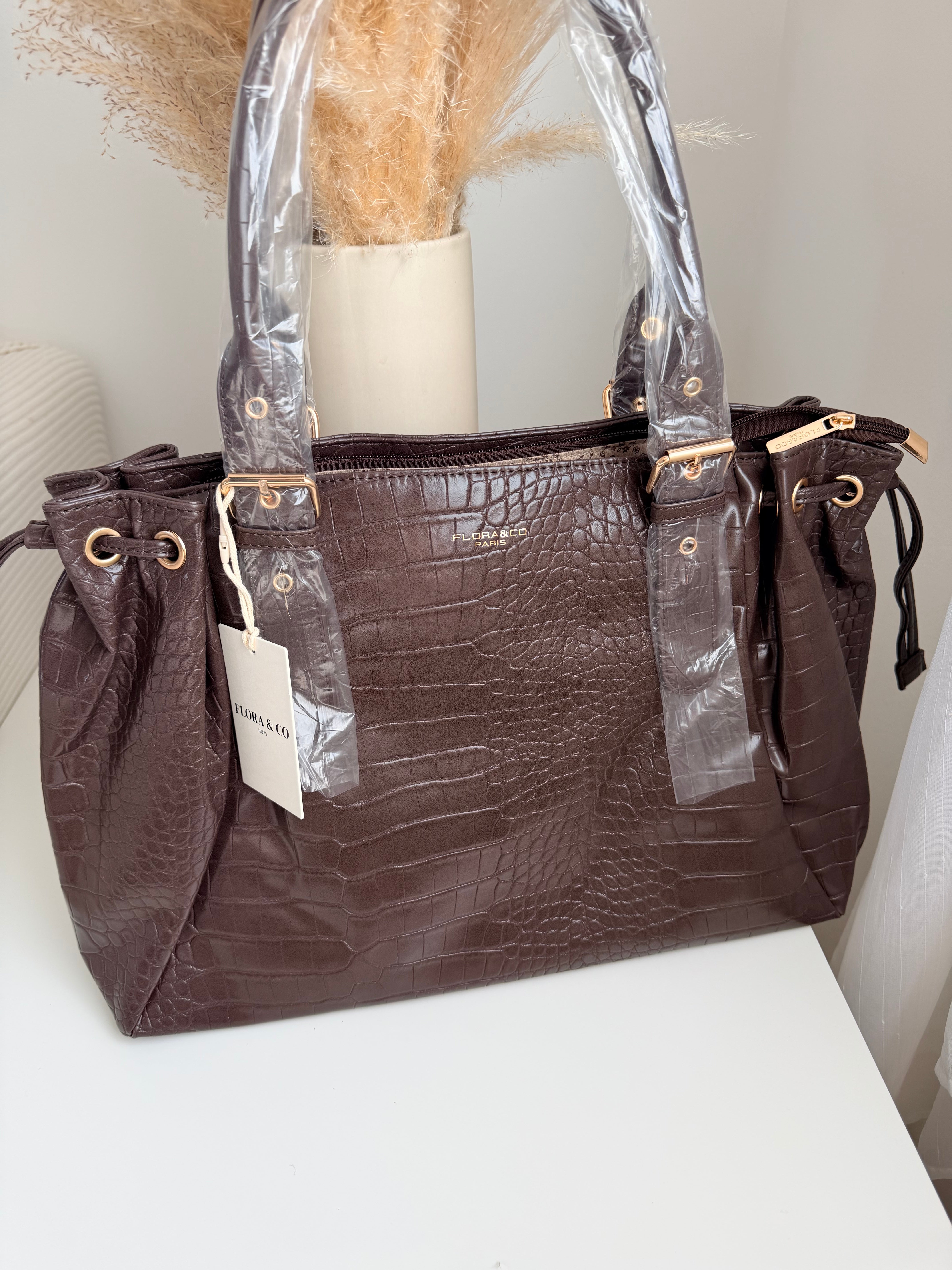 Sac l’intemporel - Croco marron