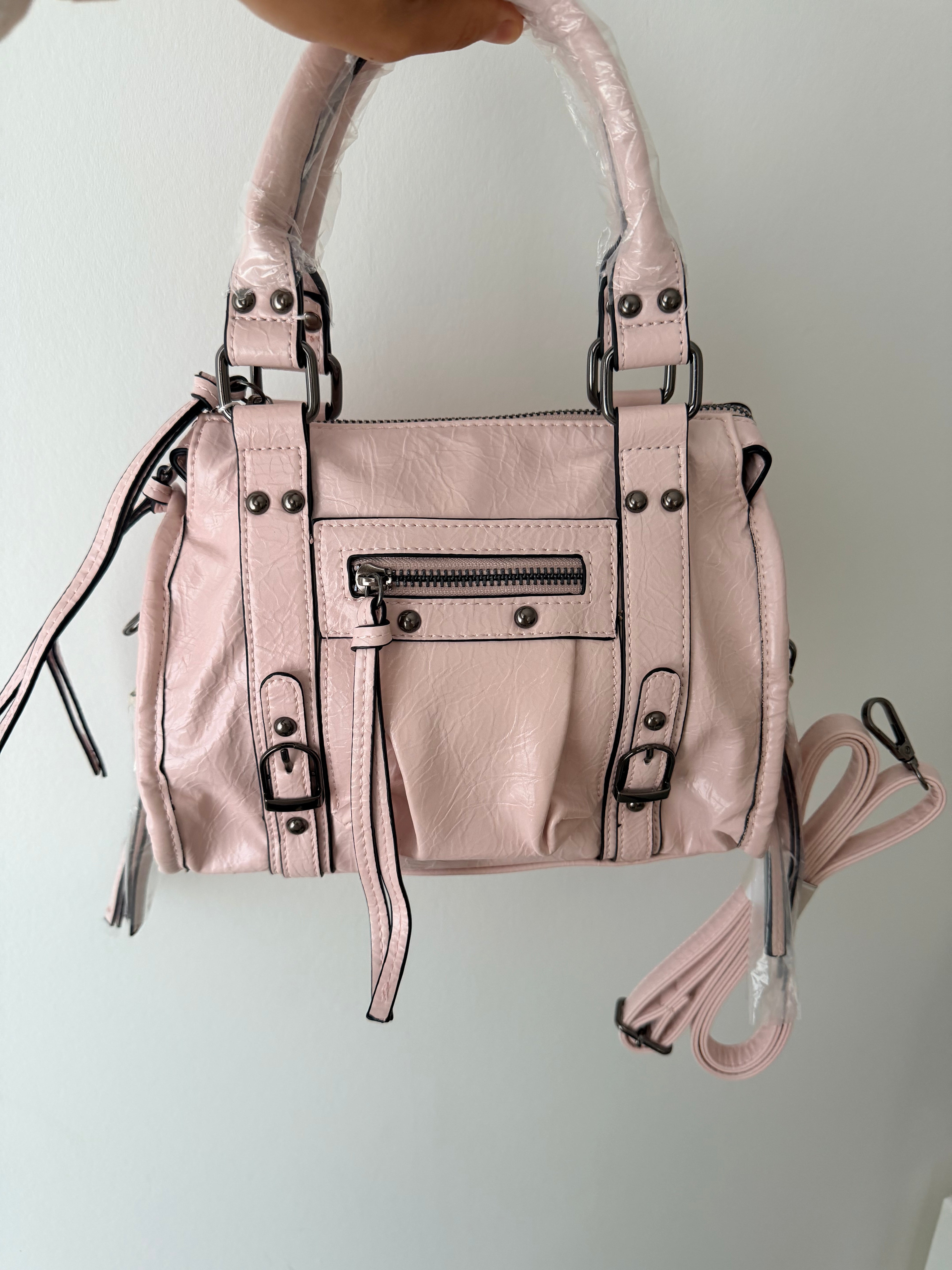 Sac à bandoulière rose poudré