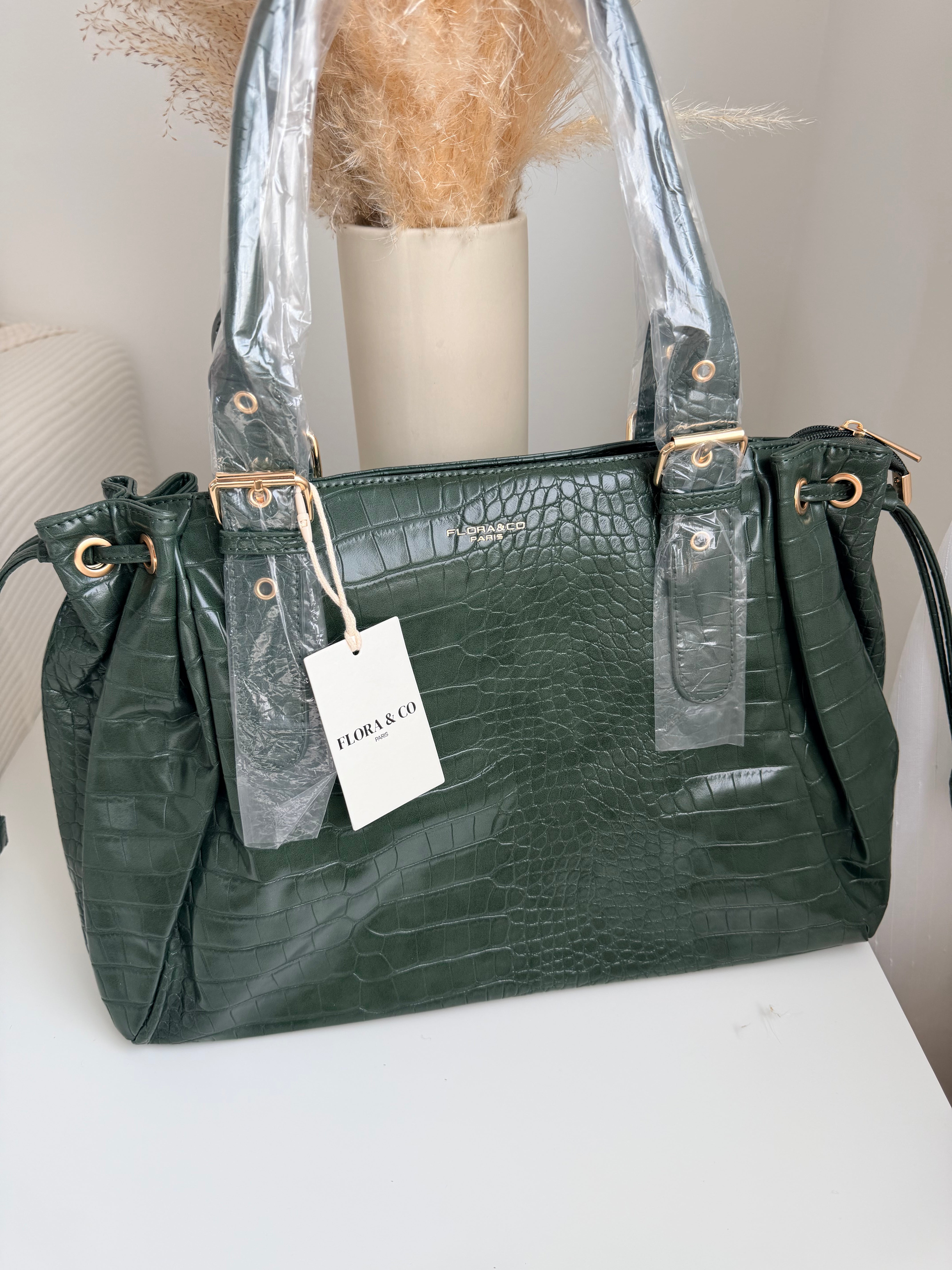 Sac l’intemporel - Croco kaki