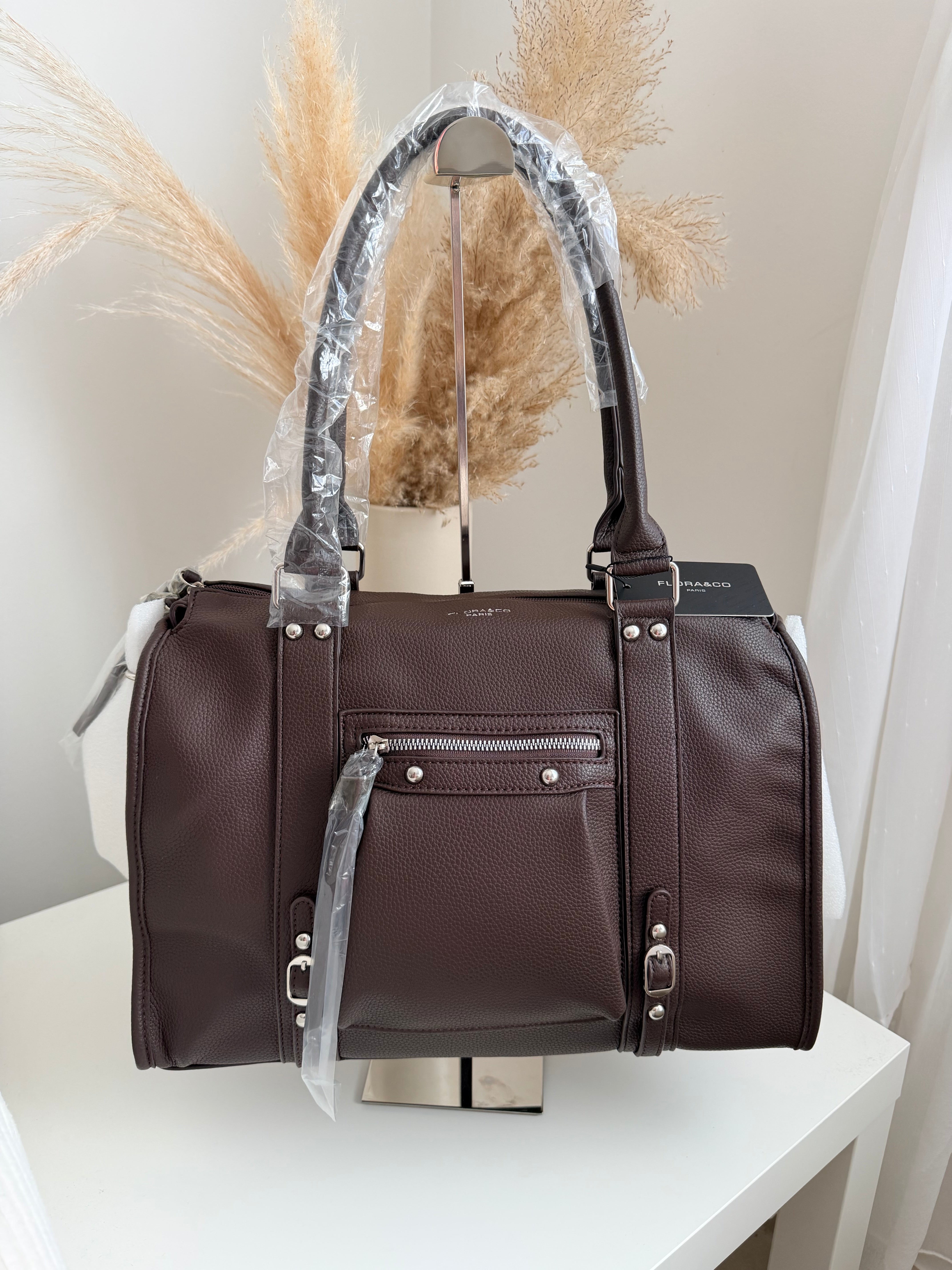 Sac FLORA marron chocolat
