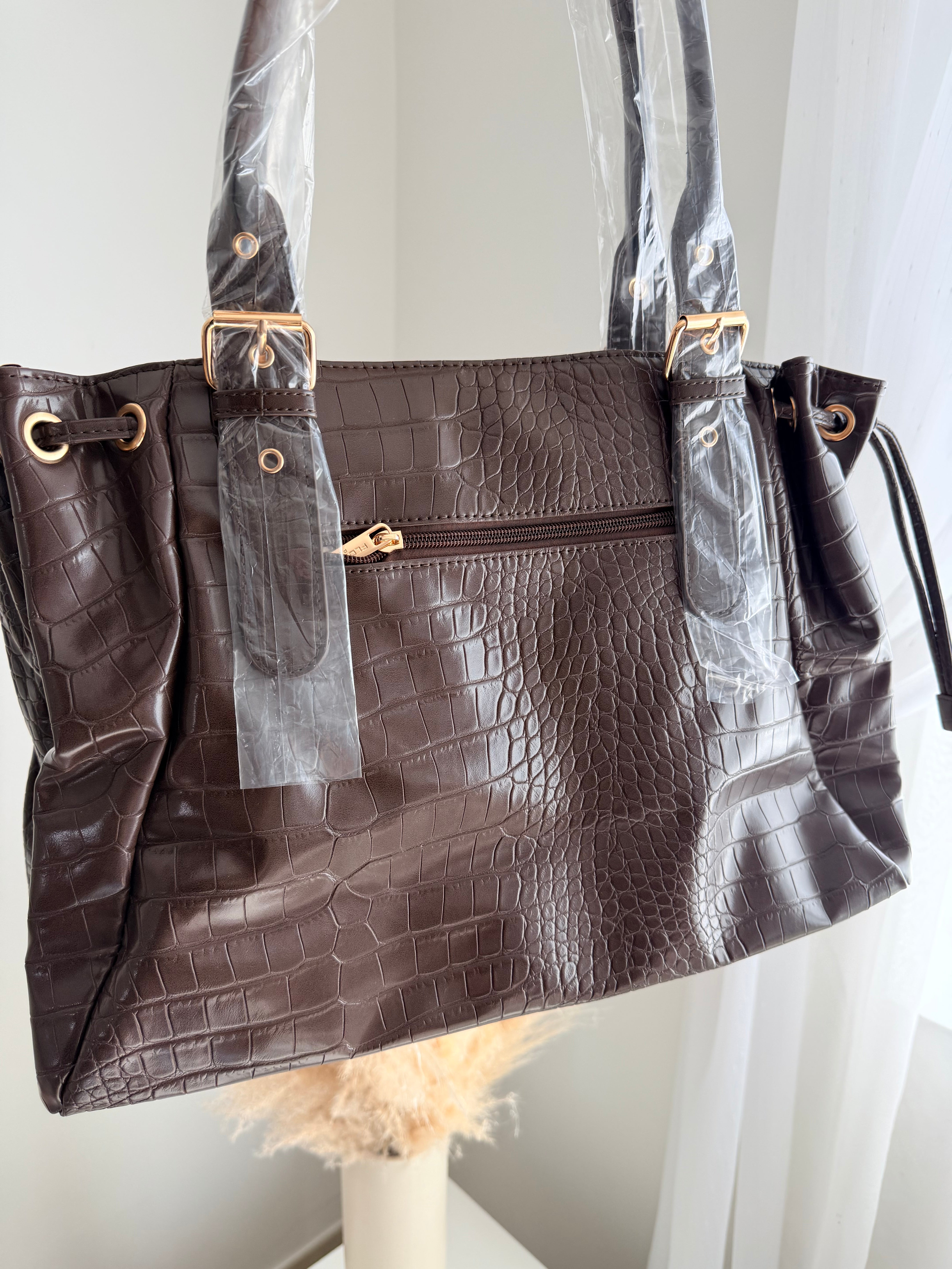 Sac l’intemporel - Croco marron